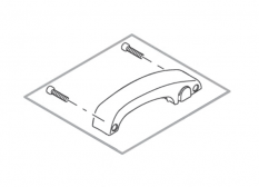 Ersatzgriff mit Blindstopfen Titanium