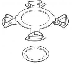 Distanzplatte mit Ring ClearDrain