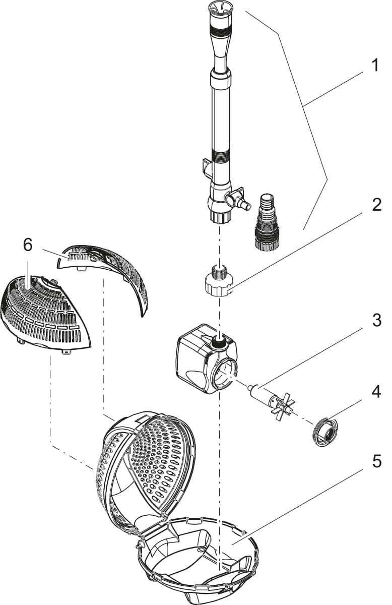 Bauplan Pontec PondoVario 2500 Ersatzteile