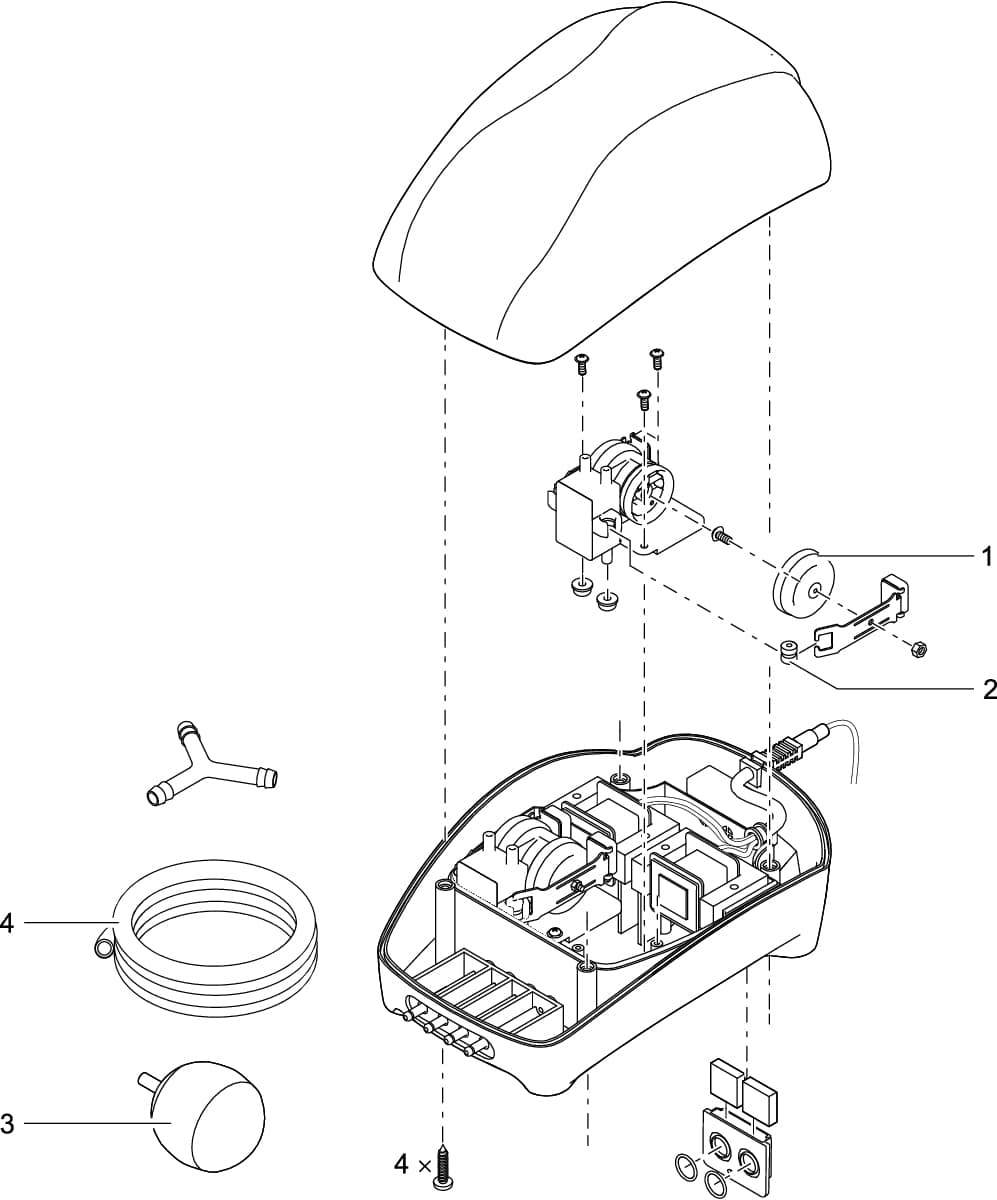 Bauplan Pontec PondoAir Set 900 Ersatzteile