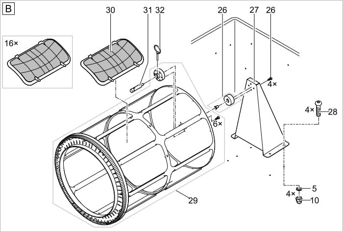 Bauplan 4 Oase ProfiClear Premium TF-XL Gravitation EGC