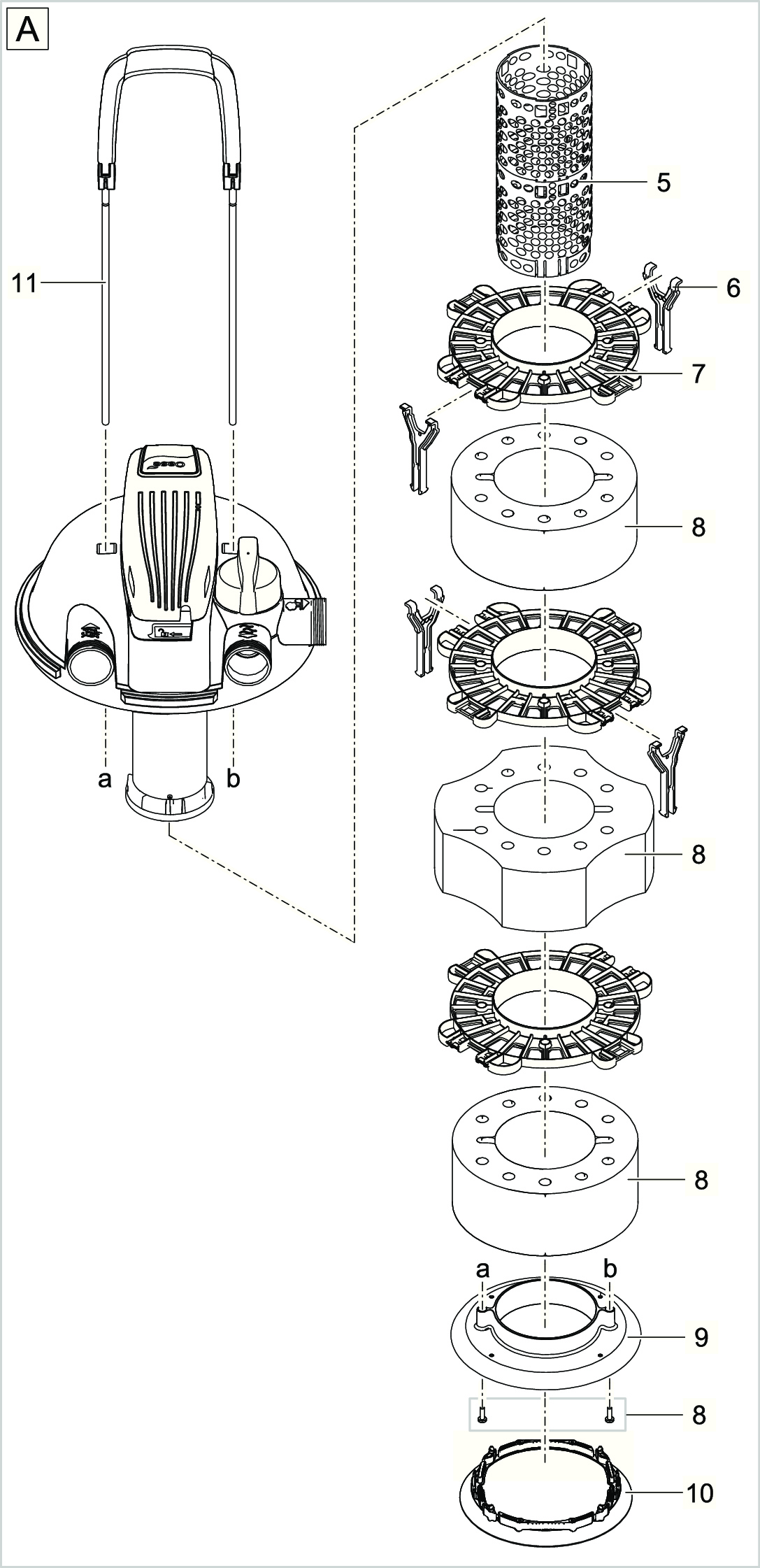 Bauplan OASE FiltoClear 13000 Ersatzteile