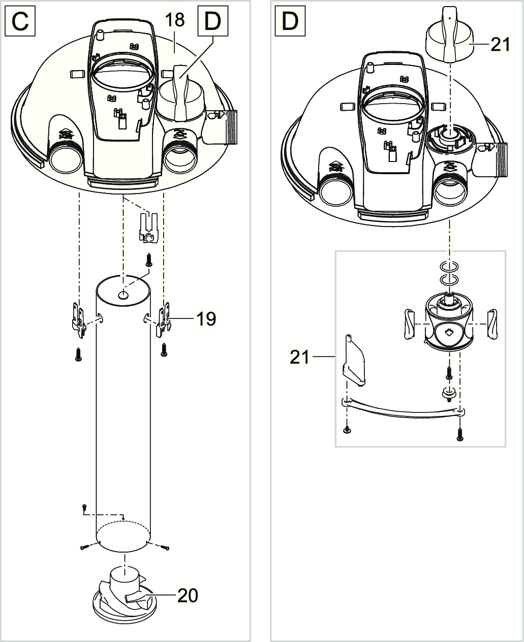 Bauplan 4 OASE FiltoClear 19000 Ersatzteile